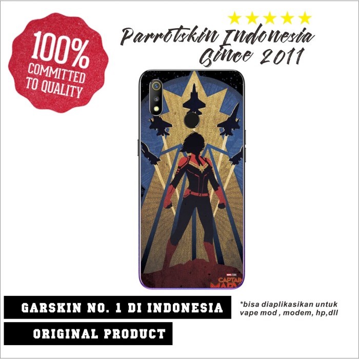 

Garskin skin Protector Realme 3 anti gores back case Captain Marvel