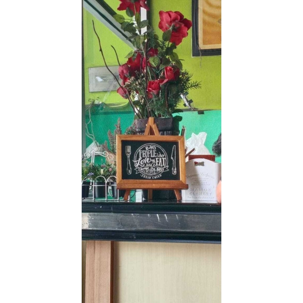 

Papan Tulis Murah Untuk Cafe Ukuran 20x30 cm termasuk stand