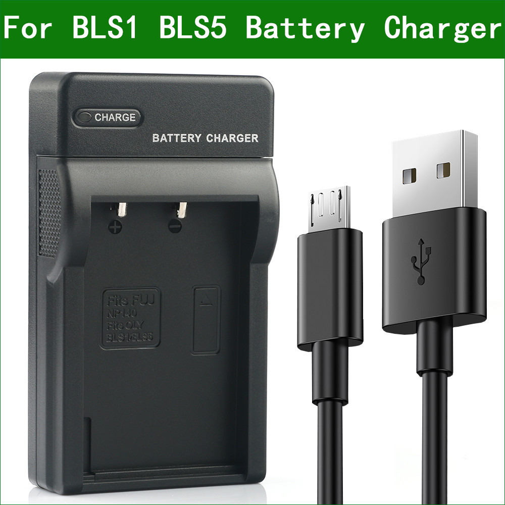 BLS-1 BLS-5 BLS-50 Digital Camera Battery Charger for Olympus E-410 E-420 E-450 E-620 E-M5 Mark III 