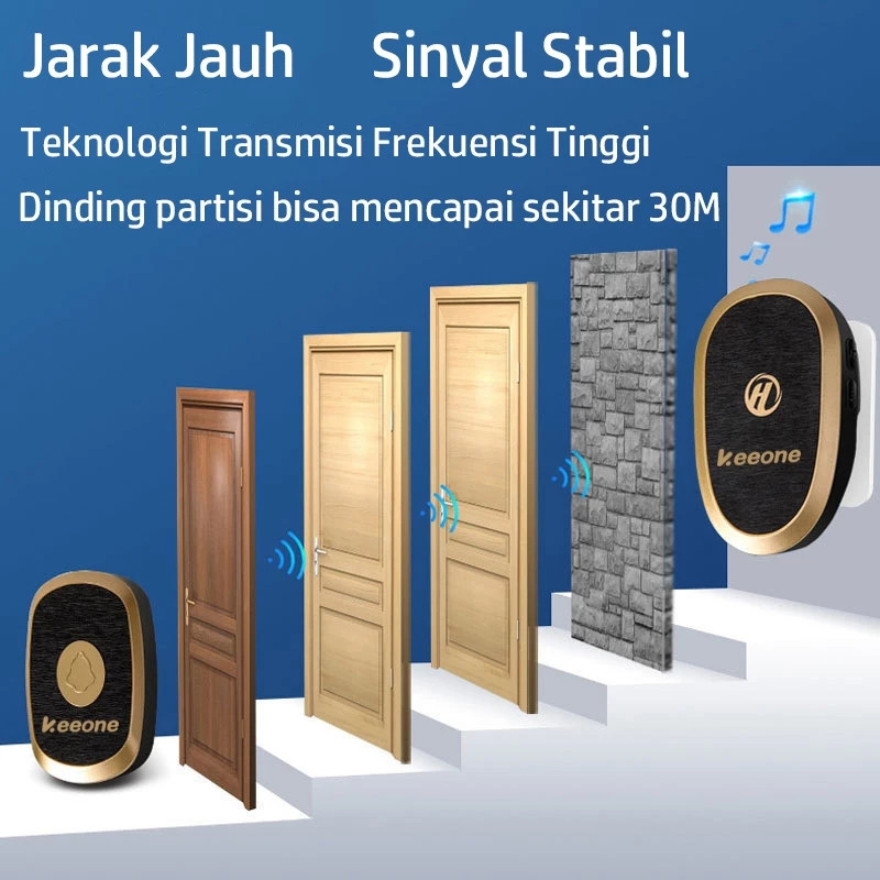 WAIS Bel Rumah Tanpa Kabel Bel Pintu Rumah