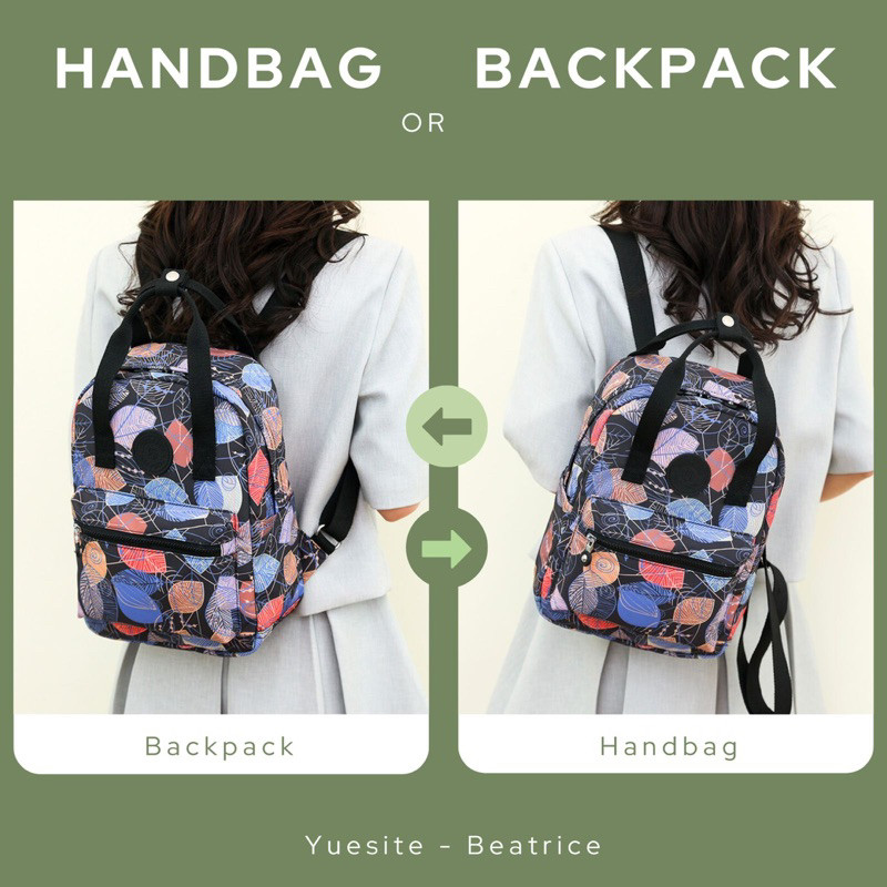 Yuesite Beatrice Medium Backpack Original Ransel Sedang