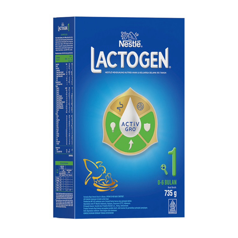 

LACTOGEN 1 LACTOGEN 2 happynutri susu formula 735gr