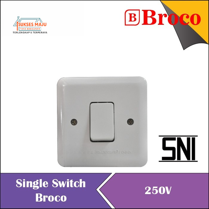 Saklar IB Broco inbox kombinasi seri engkel seri stop kontak hotel murah