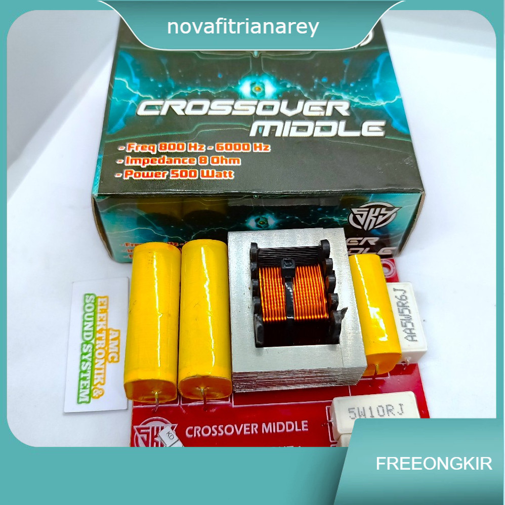 KIT CROSSOVER VOKAL 1 WAY SKY MIDLE MIDDLE MIDEL MIDRANGE CROSSOVER PASIF VOKAL