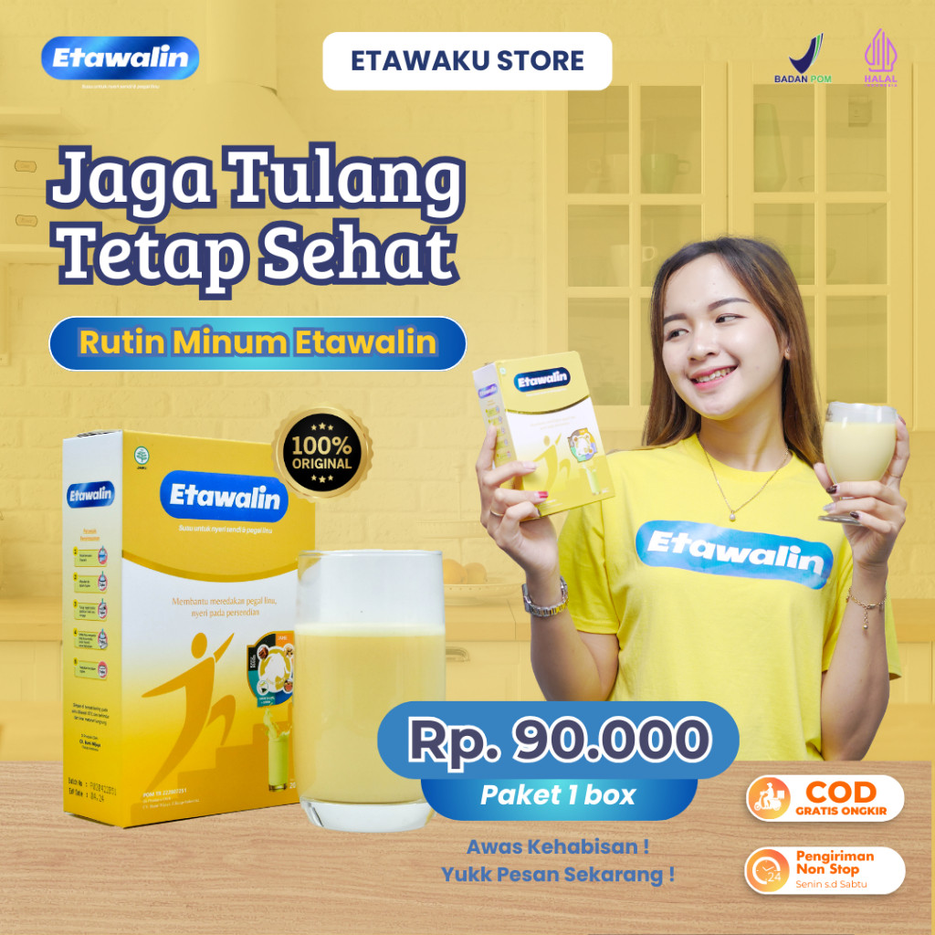 

Etawalin Susu Kambing Etawa Mengatasi Asam Urat Sendi dan Tulang Official 1 Box