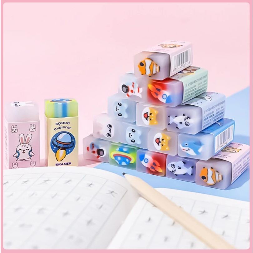 

XV Penghapus Pensil Motif Buah / Fruits and Dinosaurus Eraser / Penghapus Anak Sekolah