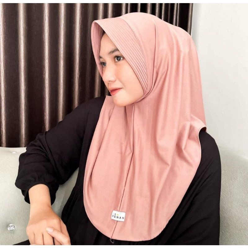 (Toseba 777) Jilbab sport tutup dada / hijab bergo sport nutup dada jersey premium / Jilbab sport tu