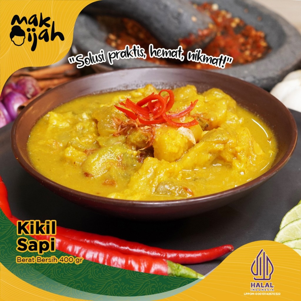 

Kikil Sapi Empuk Premium Siap Makan Fresh Makijah Steril Retort Praktis Hemat Nikmat Halal Tanpa Pengawet