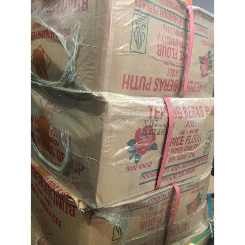 

Tepung Beras Rose Brand 500Gr 1 Dus isi 20Pcs - 500 Gr 1/2kg Putih Merah Rice Flour 10Kg 20 Bks Pak