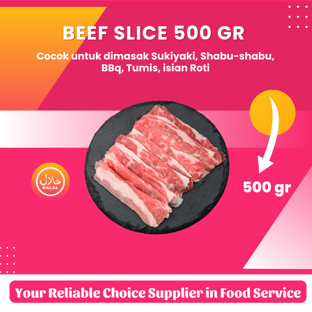 

NEW Daging beef Slice Yoshinoya Beef/Yakiniku & Shabu Beef 500gr PREMIUM