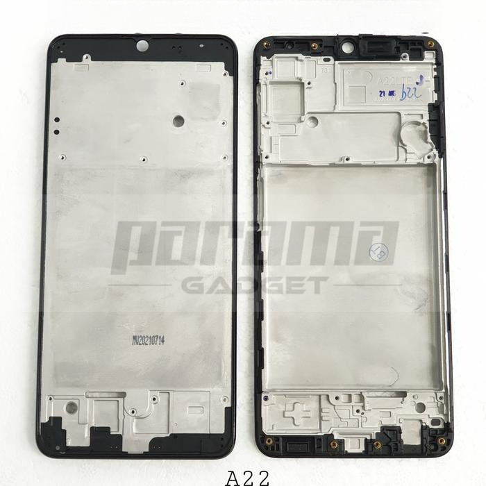 FRAME DUDUKAN LCD TULANG TENGAH SAMSUNG GALAXY A22 4G A225 ORI