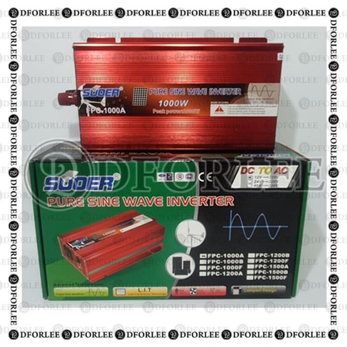 SUOER PURE SINE WAVE INVERTER SINUS MURNI 1000WATT 12VOLT