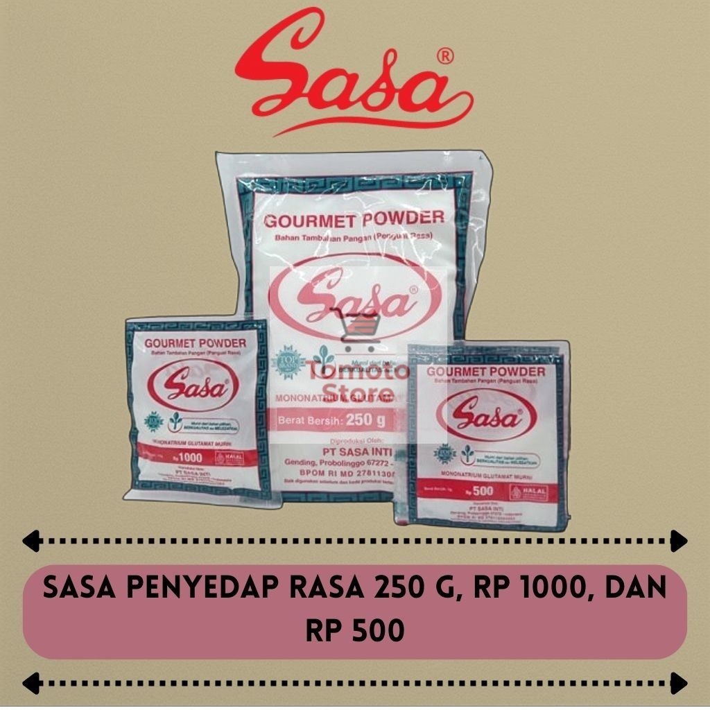

✨ TOMOTOSTORE ✨ SASA Penyedap Rasa MSG Kemasan 6 gr, 18 gr, 250gr - Seasonings - Micin