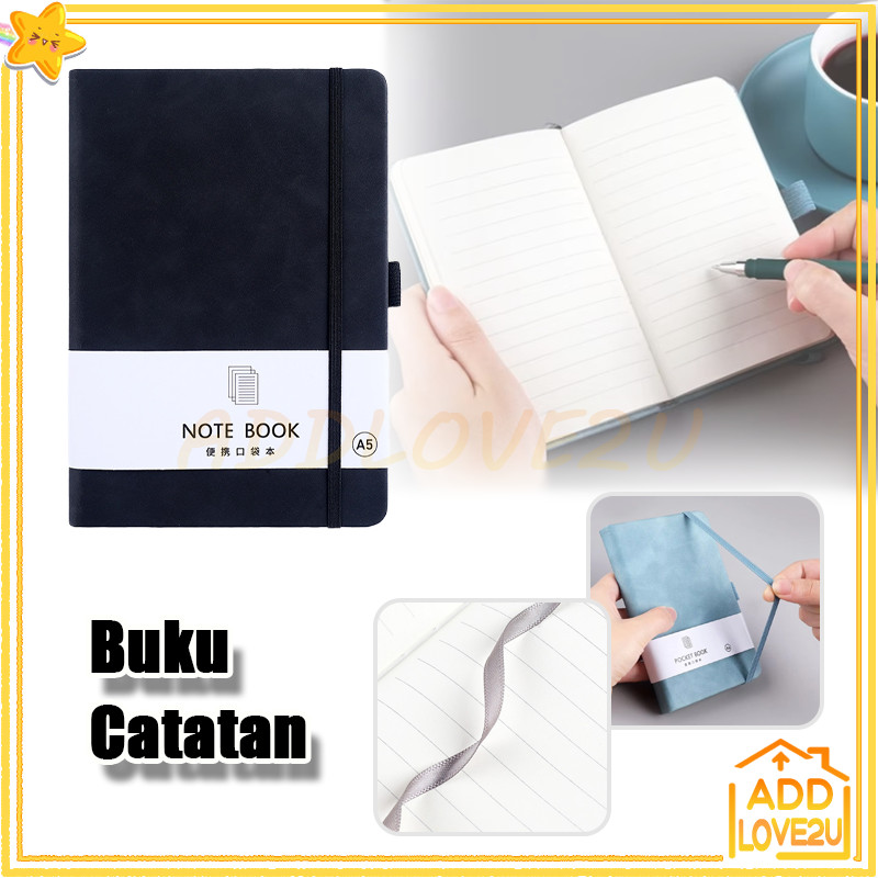 

Buku tulis agenda tali/notebook cover kulit/Buku Notes Kecil