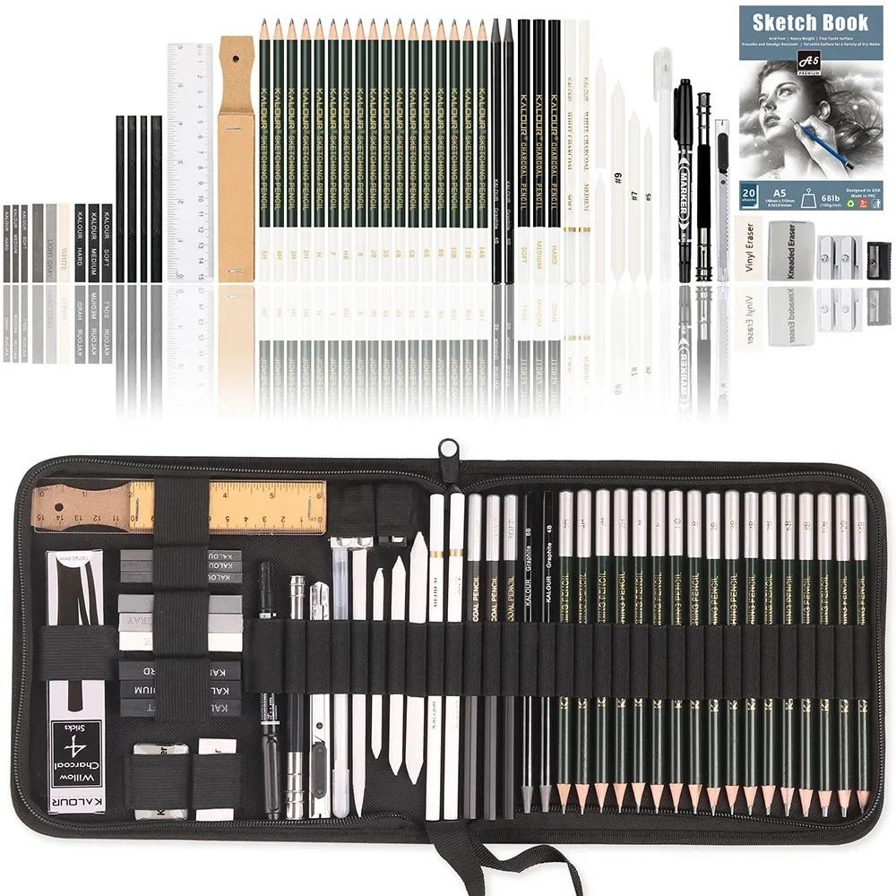 

35/54pcs Hot Sale of Drawing Sketching Pencil Art Painting Set Tools for Professionals or Beginners School Art Supply