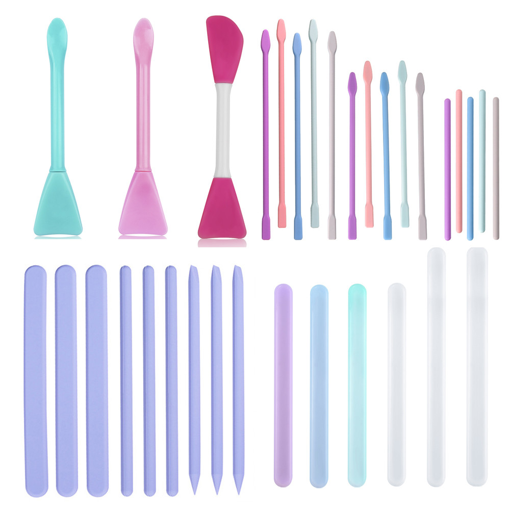 

Multifunction Stirring Brush Soft Silicone Brush Powder Spoon Epoxy Resin Tools For DIY Resin Mold Easy To Clean Glue DIY Crafts