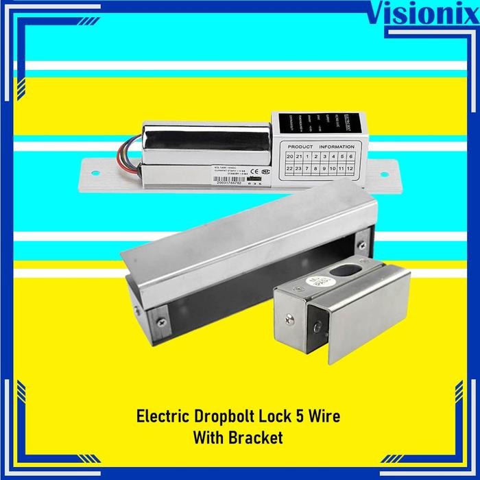 

Drop Bolt Lock 5 Wire + Bracket Besar & Kecil - Dropbolt Access Lock