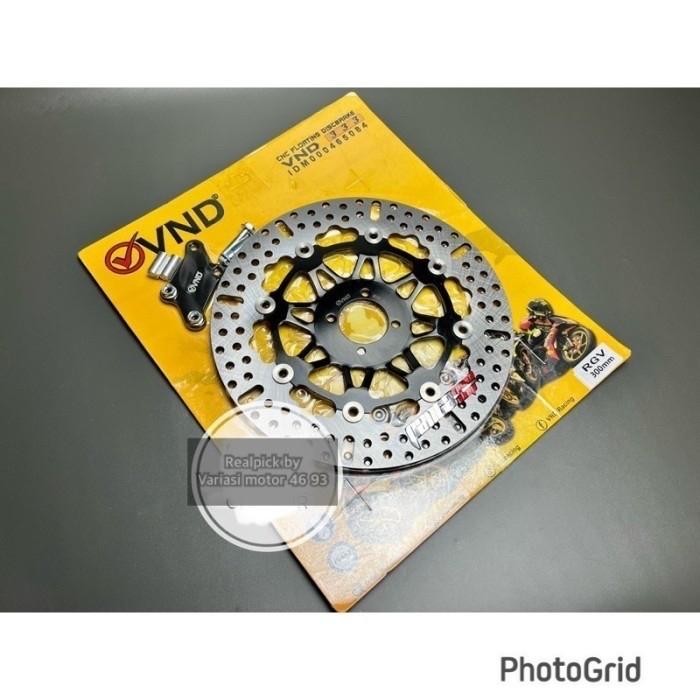 PIRINGAN DISC CAKRAM VND SATRIA 2 TAK LUMBA SATRIA 2TAK HIU 300MM - Hitam, Disc depan