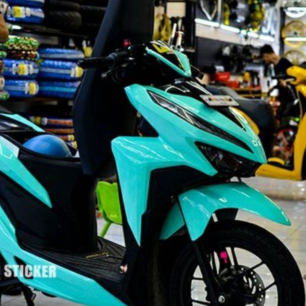 SKOTLET STIKER MOTOR HIJAU TOSCA METALIK GLOSSY SKOTLET HIJAU TOSCA STIKER HIJAU TOSCA SCOTLITE HIJA