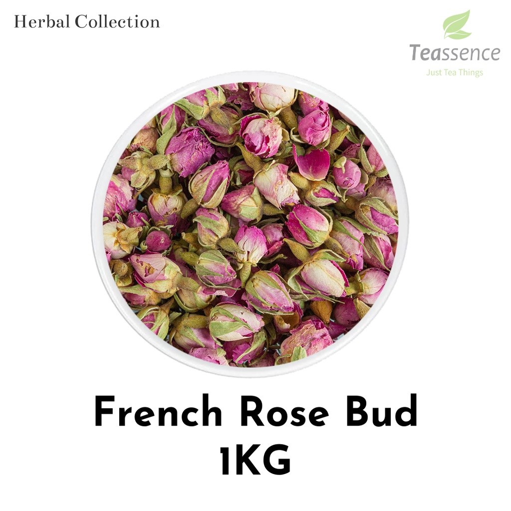 

Dried French Rose Bud / Pink Rose Bud Flower Tea/ Kuncup Bunga Mawar Kering / Teh Bunga Mawar Kering Bulk 1Kg
