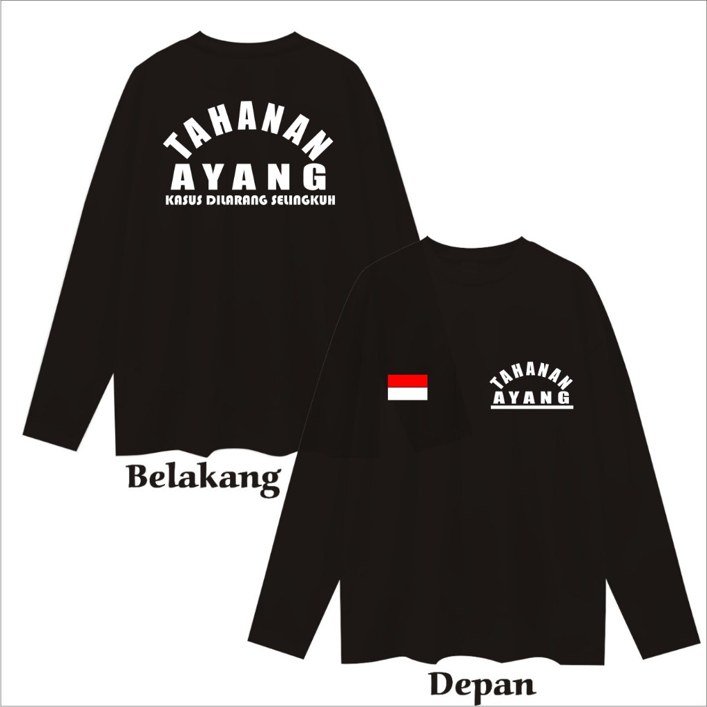 Xv Lengan Panjang KaosTerviral Tahanan Ayang Dilarang Selingkuh Kaos Murah  Kaos Putih Hitam Kaos Te