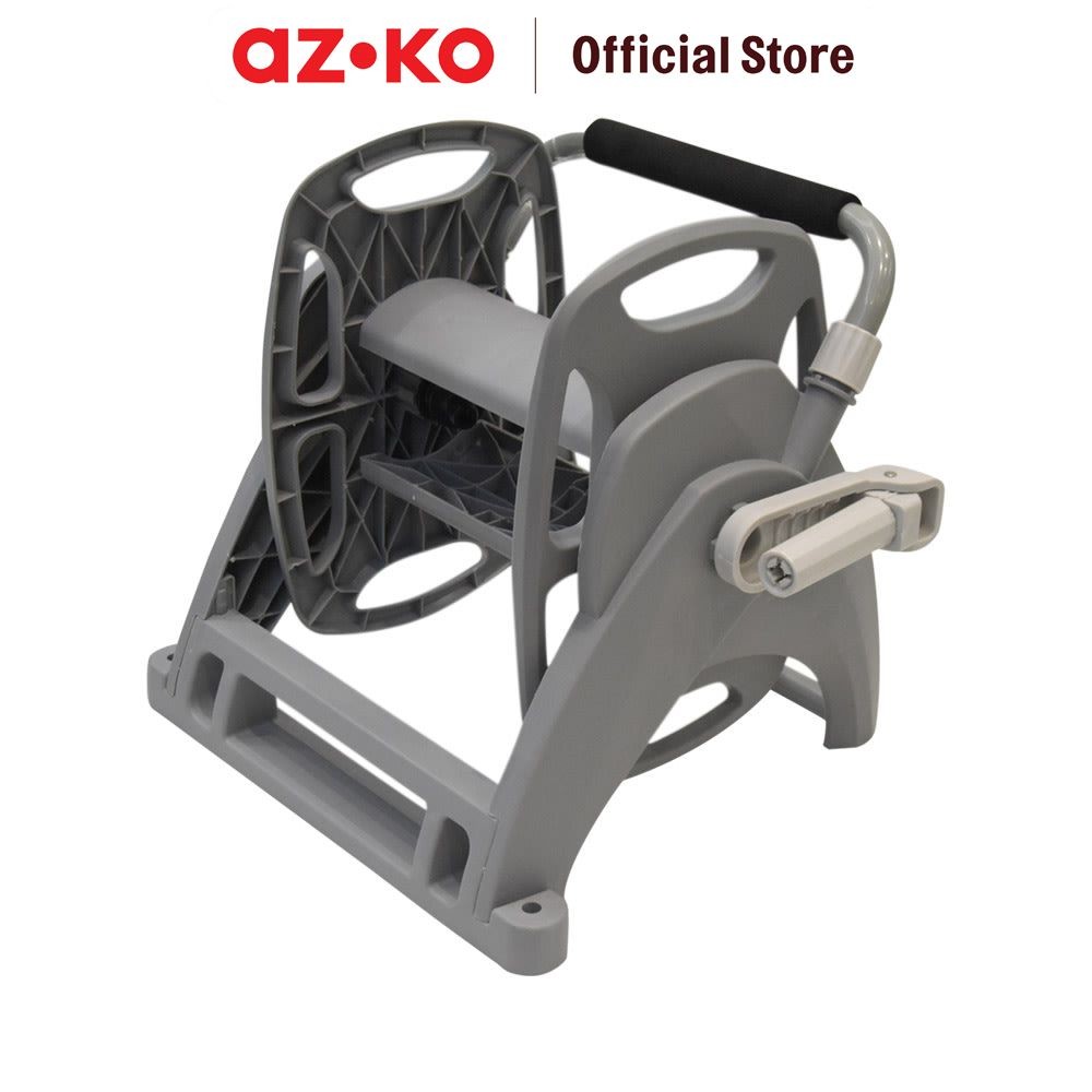 AZKO Krisbow Garden Gulungan Selang 30 Meter - Abu-Abu Hose Reel Garden Penyimpan Air