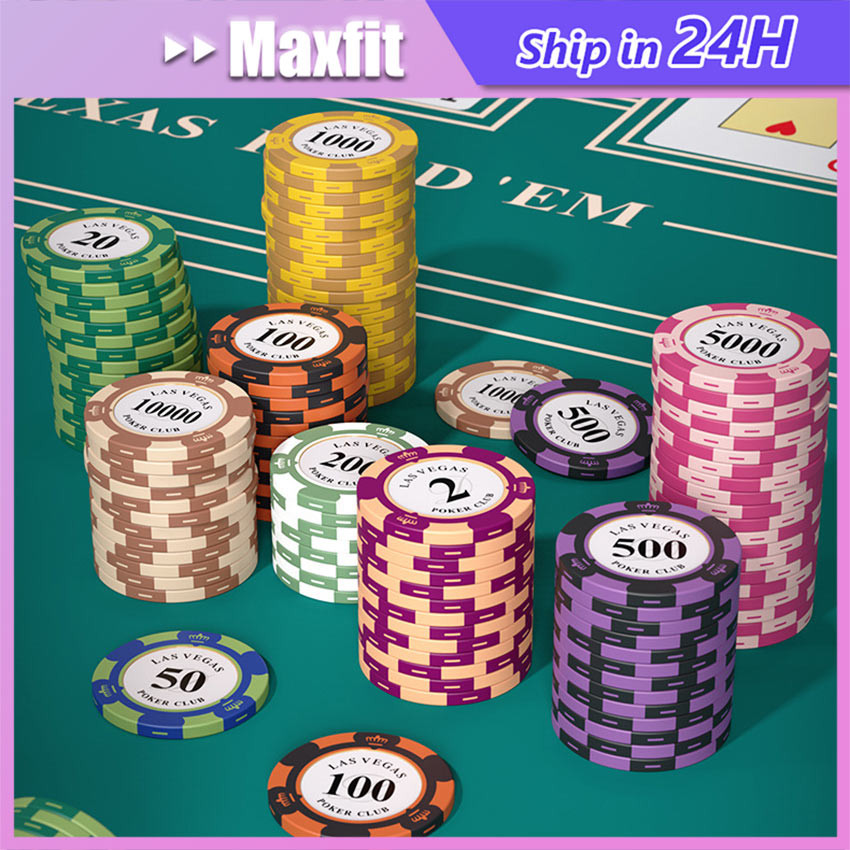 Poker Chip Coin 10 pcs Blackjack Baccarat Casino Koin Poker Chips