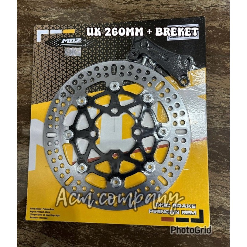 MOS BLACK 03 Disc Piringan Cakram 260mm Beat Scoopy Genio Vario - MOS BULAT