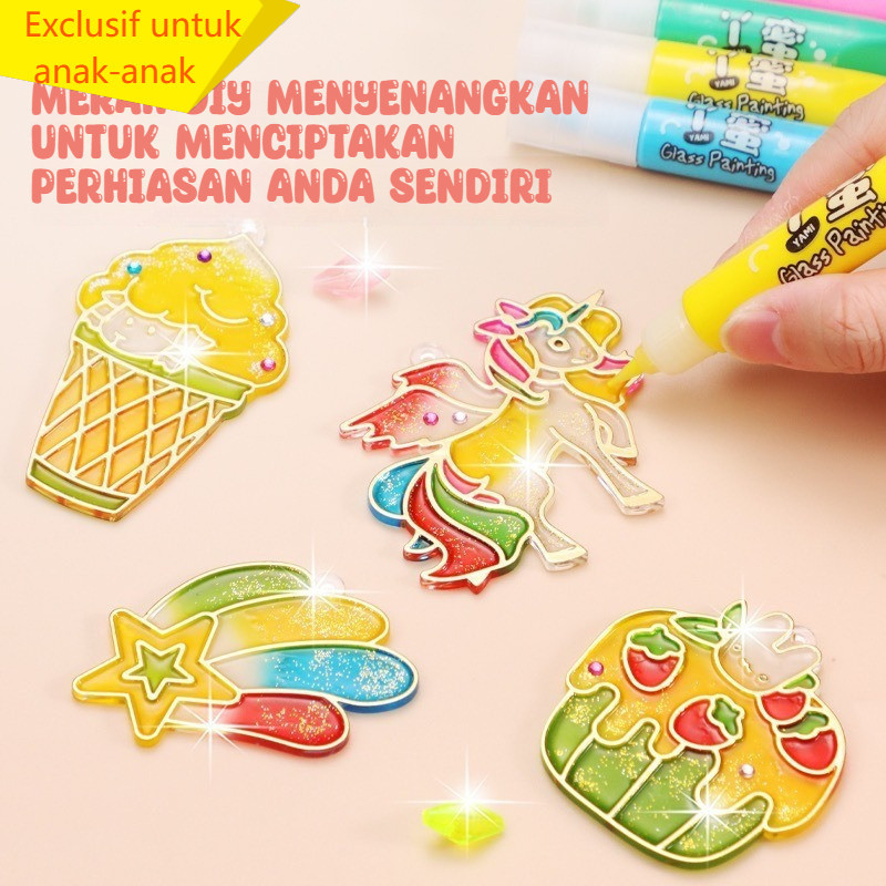 

Sayang Diy Dyed Keychain Accessories Diy Crystal Pendant Studio Diy Painting Glass