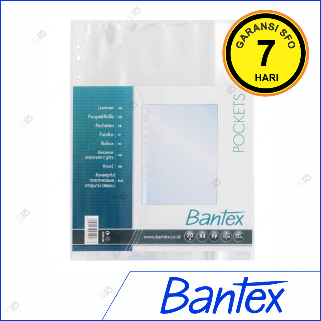 

Sheet Protector / PP A4 Bantex - 2040 Pockets