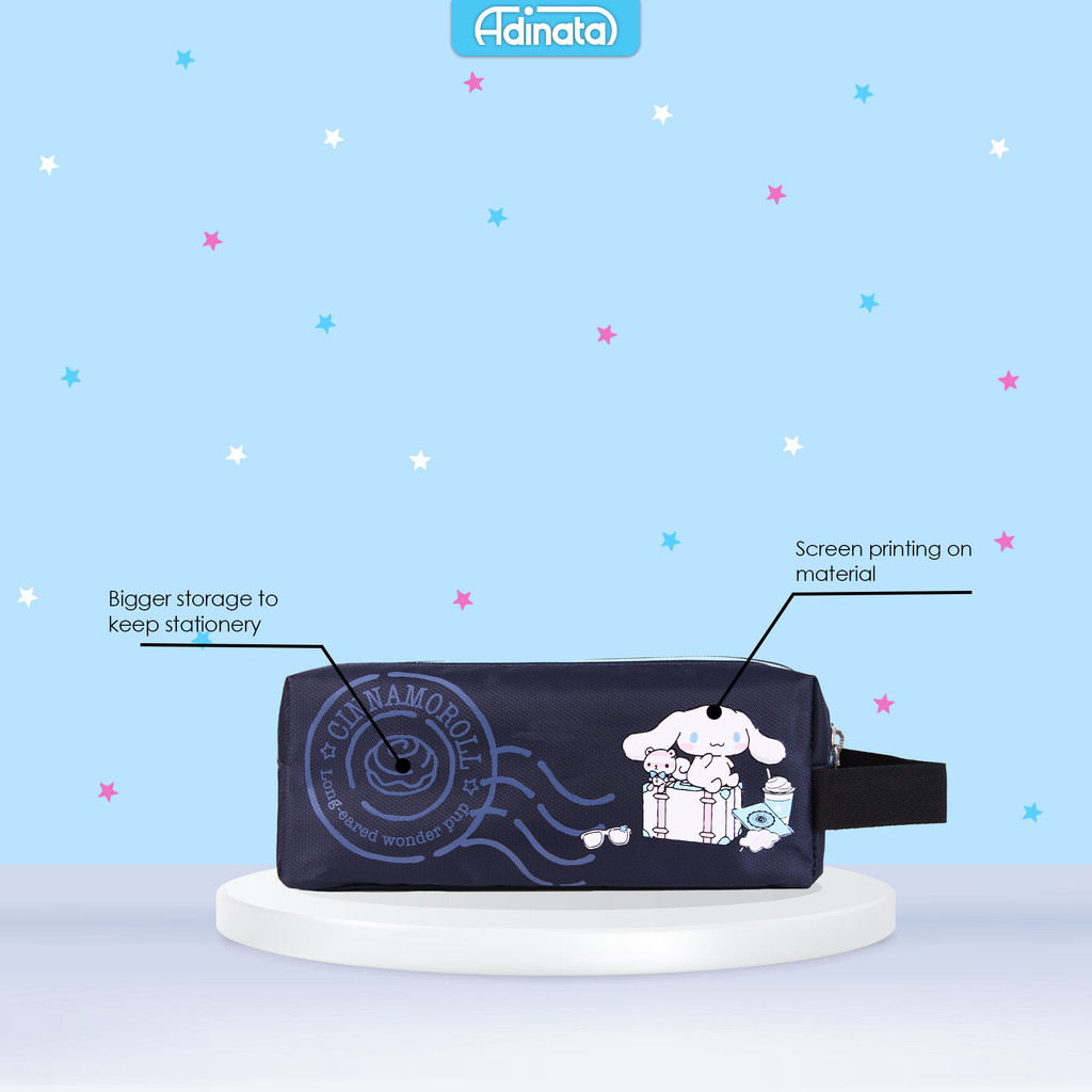 

Cinnamoroll Paris Double Soft pen case 2417-0503 - Adinata / Tempat pencil