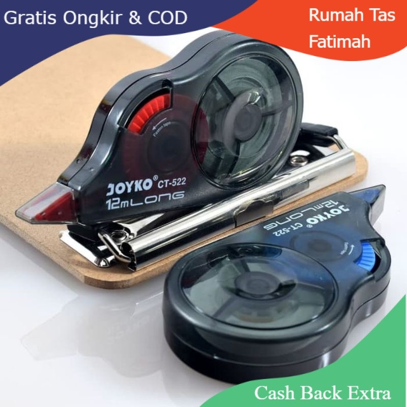 

Promo CORRECTION TAPE TIPEX KERTAS JOYKO CT-522 TIP EX / STIPO ROLL JOYKO By Rumah Tas Fatimah