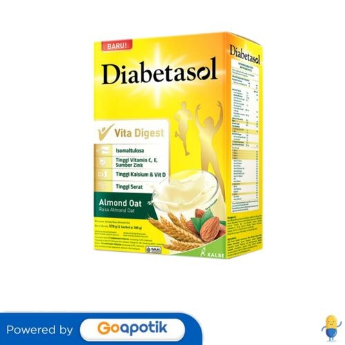 

Diabetasol Vita Digest Rasa Almond Oat 570 Gram Box