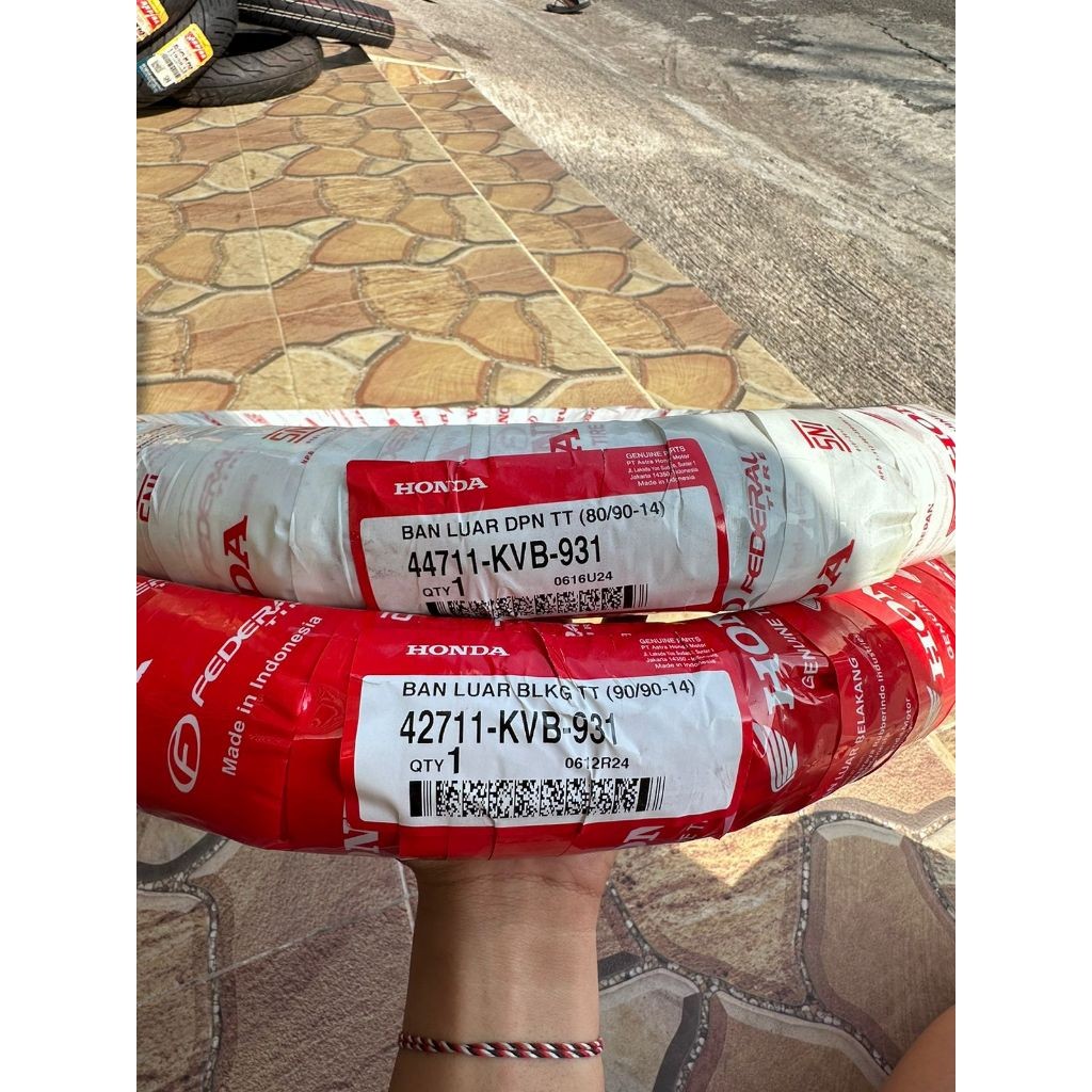 PAKET BAN DEPAN BELAKANG FEDERAL 80/90-14 & 90/90-14 TUBETYPE