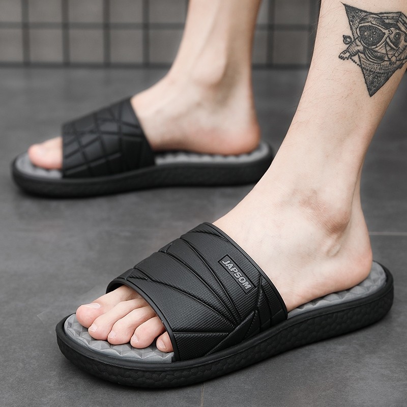 GH56TF Sandal Pria Sandal Cowok Posee Sandal Sendal Slop Pria Sandal Slop Sandal Rumah Laki-Laki San