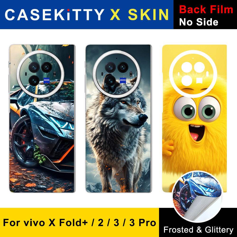 GARSKIN PELINDUNG CASEKiTTY Skin Wrap For vivo X Fold 3 Sticker Fold 3 Pro Back Film X 2 X Plus Prot