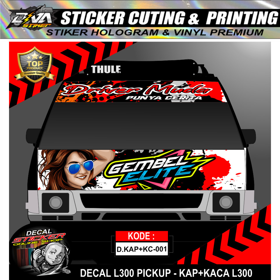 STIKER KAP+KACA L300 KEREN
