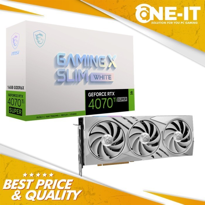 VGA MSI GeForce RTX 4070 Ti SUPER 16G GAMING X SLIM WHITE 16GB GDDR6X