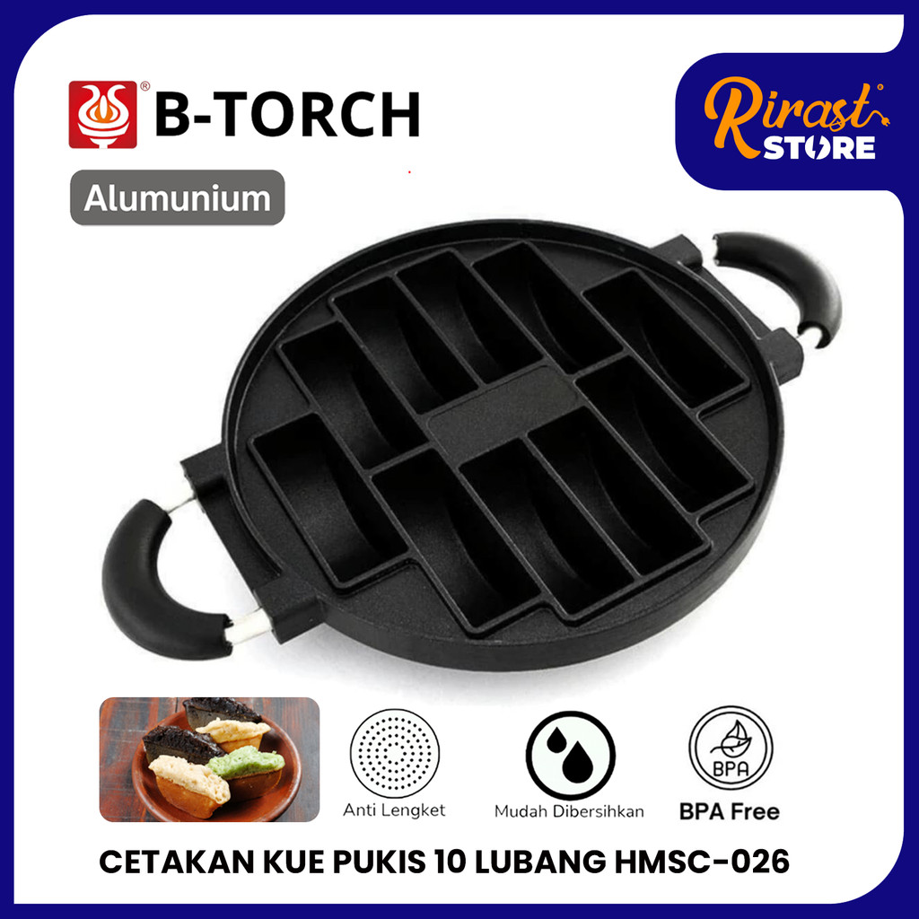 

RIRAST B-TORCH PANCAKE CETAKAN KUE PUKIS PANCONG 10 LUBANG HMSC-026
