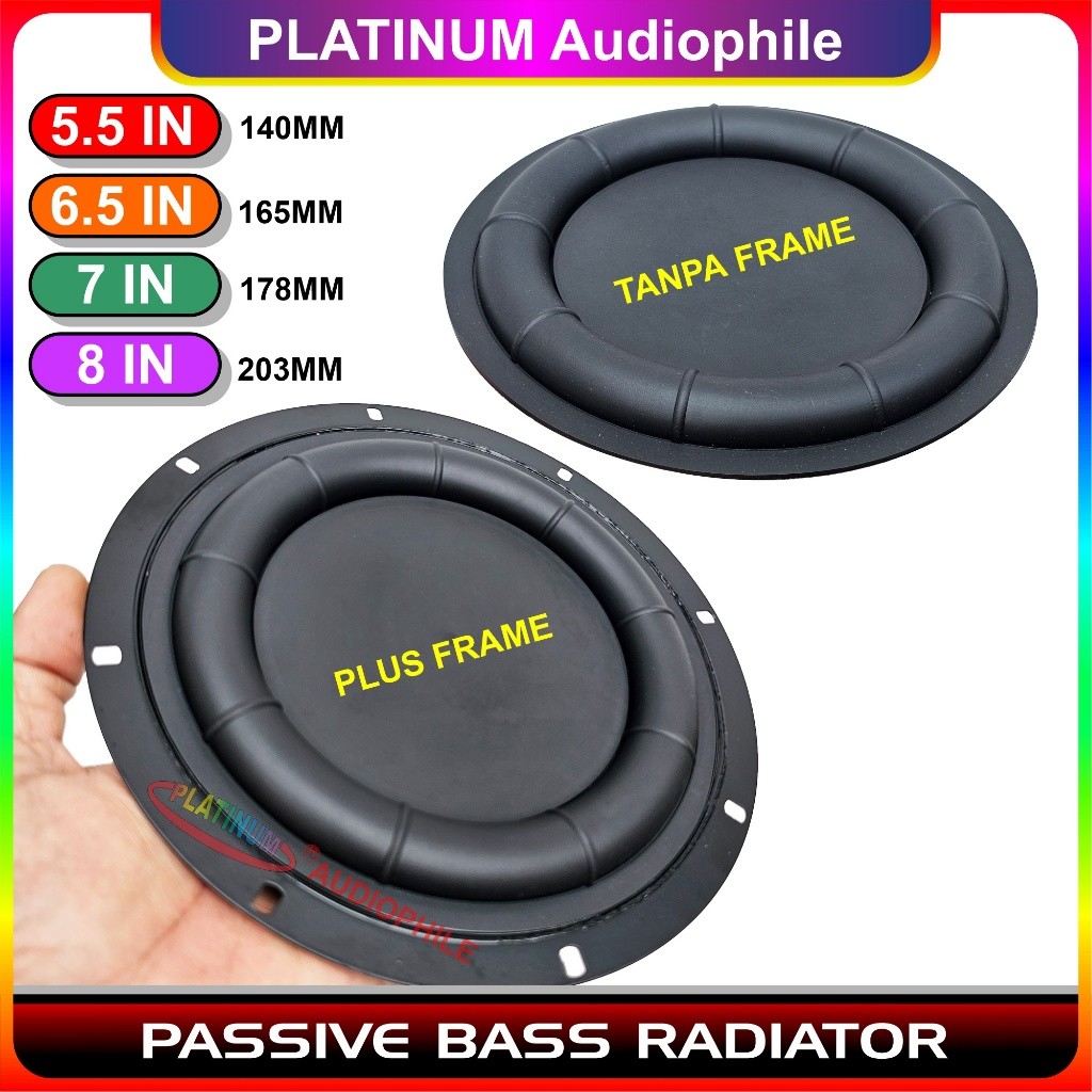 Passive Bass Radiator 5.5 6.5 7 8 Inch Membran Subwoofer 140mm 165mm 180mm 200mm BR-M6 BR-M8