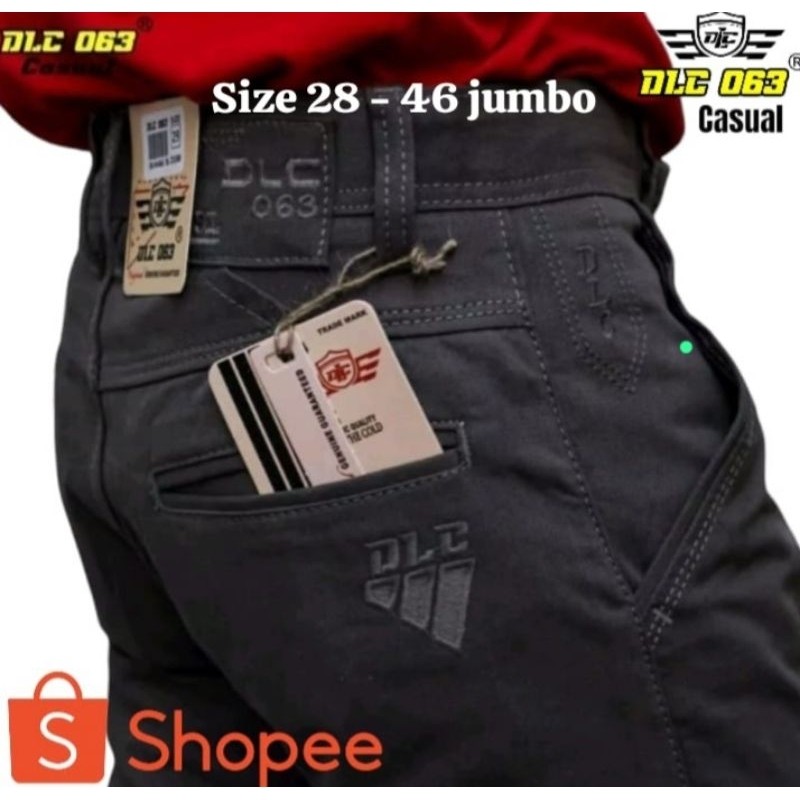 EH85SR Celana Cardinal Kanvas Original DLC 063 Casual Standar Reguler || Celana Pria Panjang Kanvas 