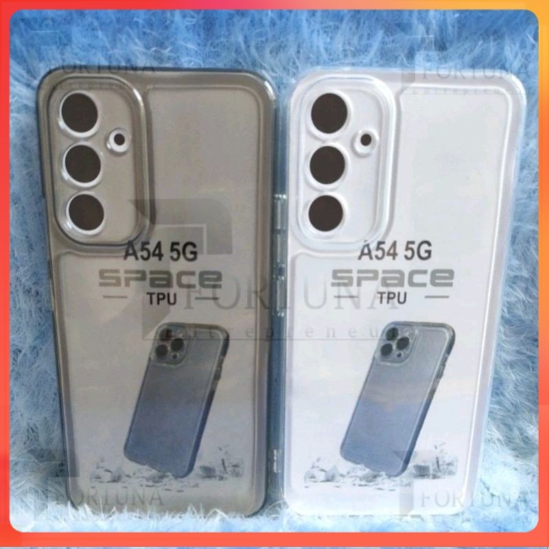 casing Case Softcase Casing Samsung A54-5G Silikon Casing Bening Transparan TPU SPACE Pelindung Bela