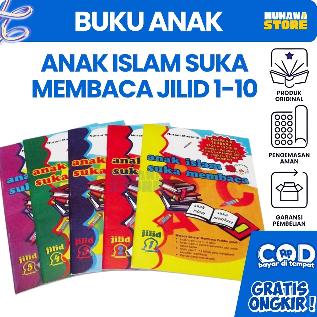BUKU ANAK ISLAM SUKA MEMBACA TERMURAH TERLENGKAP Jilid 1 2 3 4 5 6 Murah Best Seller