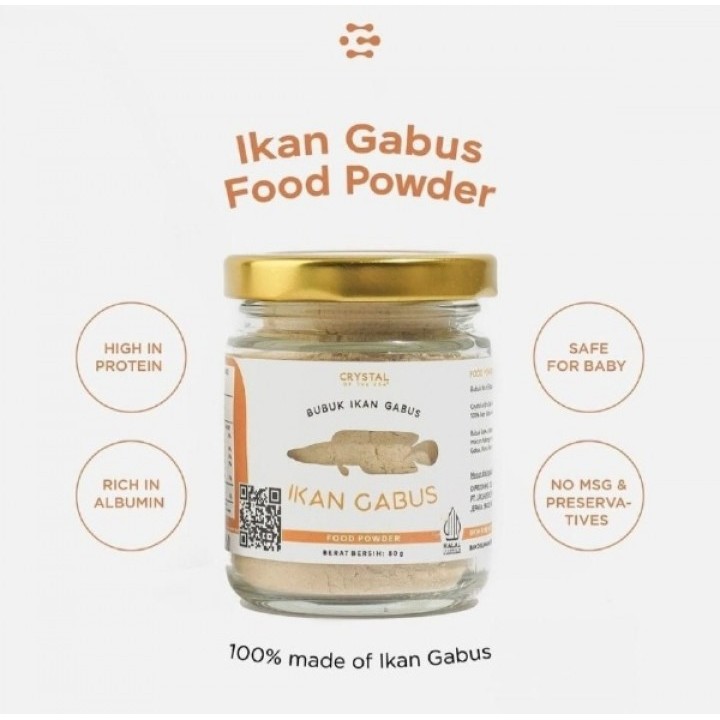 

Crystal of the Sea - Gabus Food Powder 20g/Bubuk Ikan Gabus / Kaldu MPASI