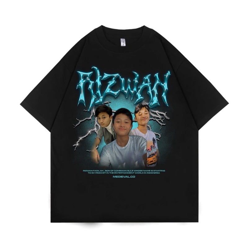 KAOS BAJU RIZWAN | BOOTLEG |  | VINTAGE | TSHIRT | BLACK | MEDIEVAL | rap tee pria wanita dewasa ade