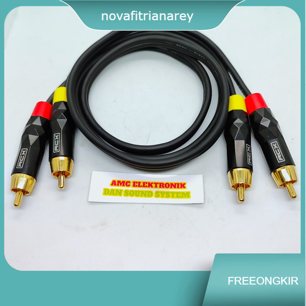 KABEL AUDIO JACK RCA RCX 2 JALUR KABEL INPUT JACK RCA