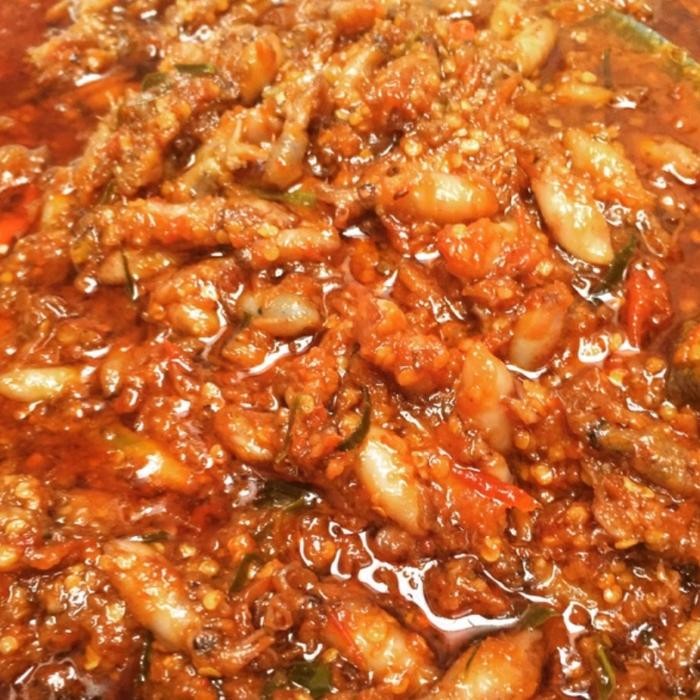 

Sambal Baby Cumi Super Mantap Premium Pedas Maknyus jamin nagih 200 gr