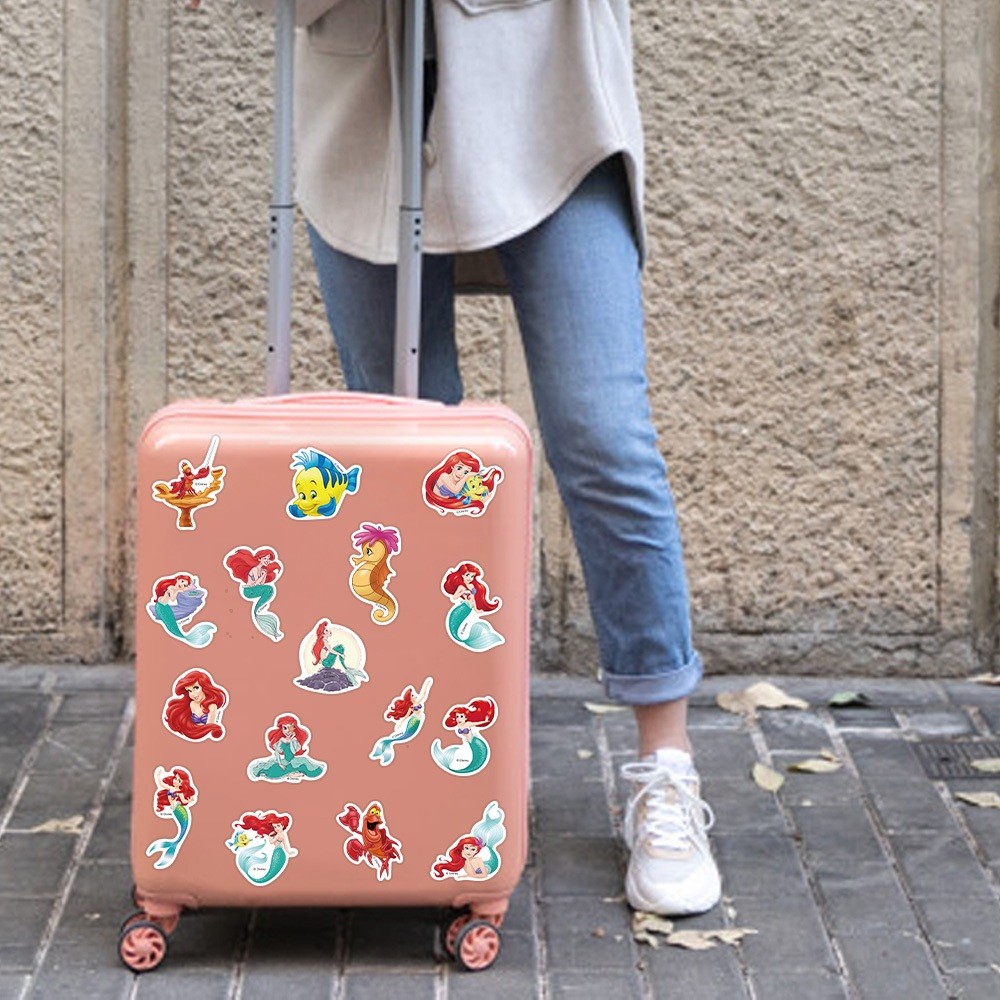 

Disney Kartun Stiker Ariel The Little Mermaid Stiker Kualitas tinggi Tahan Gores Decal Vinyl Anti Air- Sticker Aesthetic Buku Journal Koper Casing HP Tablet Laptop Helm Motor