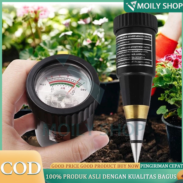Alat Penggukur Tanah Soil Ph Mete 2 in 1 Pen Type PH Meter Soil Analyzer Tester Meter Alat Ukur PH T