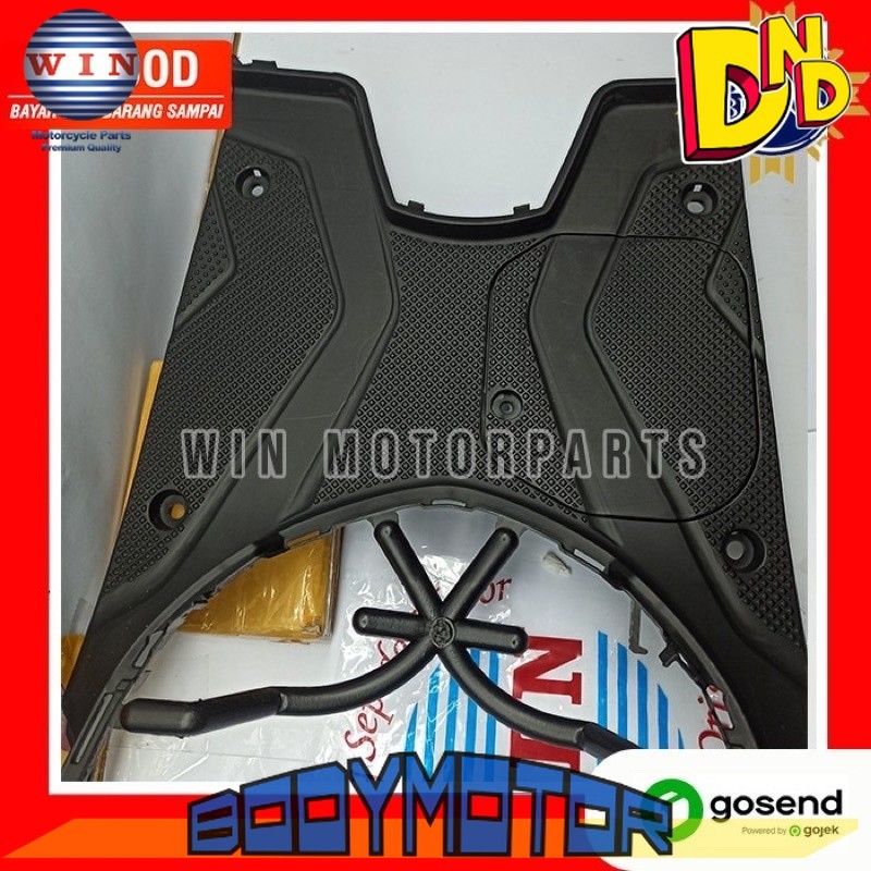 Pijakan Kaki + Tutup Aki Beat FI CBS K25 2012 2013 2014 | footrest atas WIN | bordes dek injakan mot